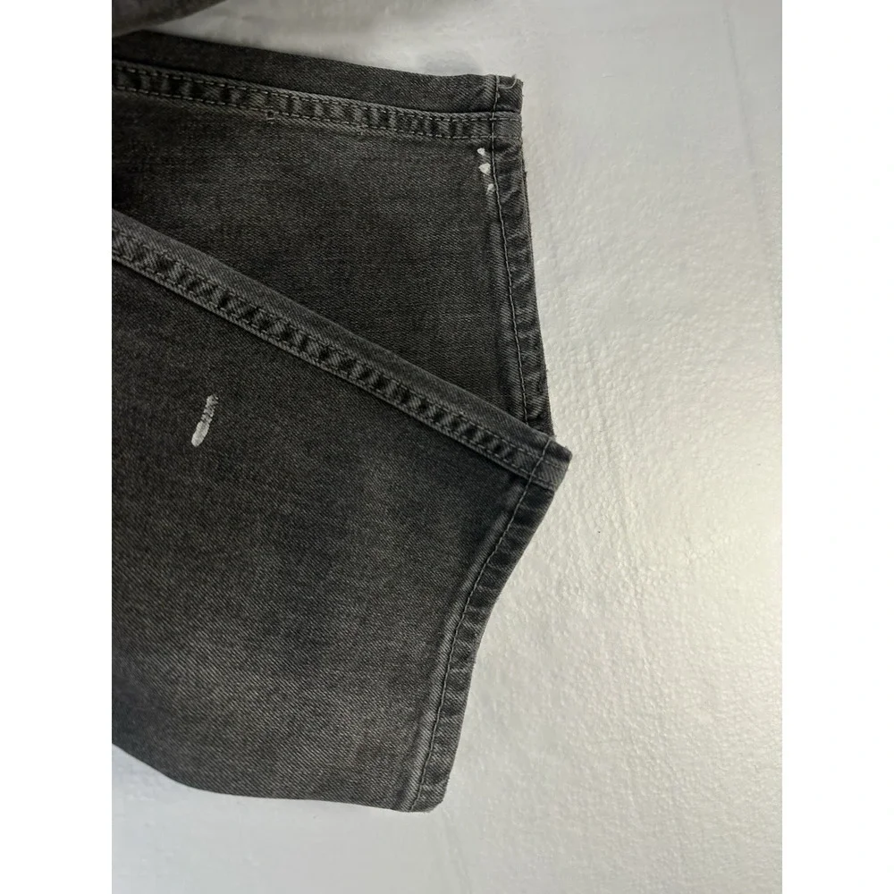 Levis 512 Jeans Mens 33x32‎ Gray Charcoal Slim Tapered Faded Black Stretch Flex